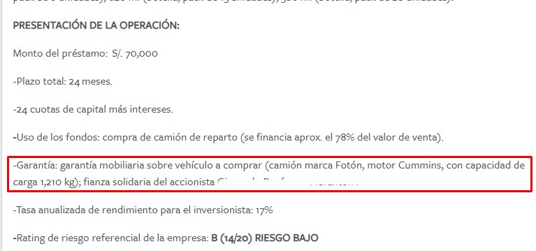 inversionesio garantia